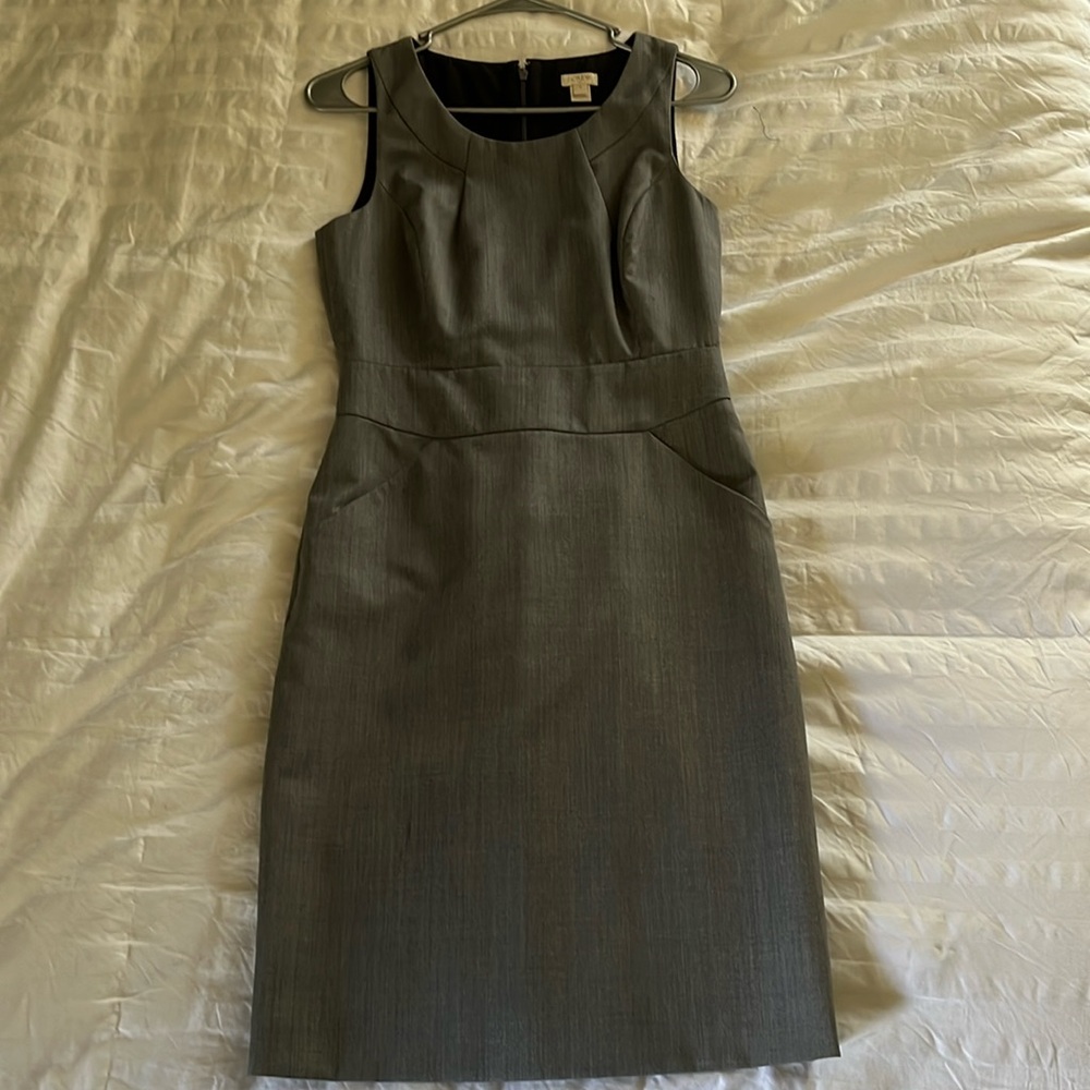 J. Crew gray sheath dress